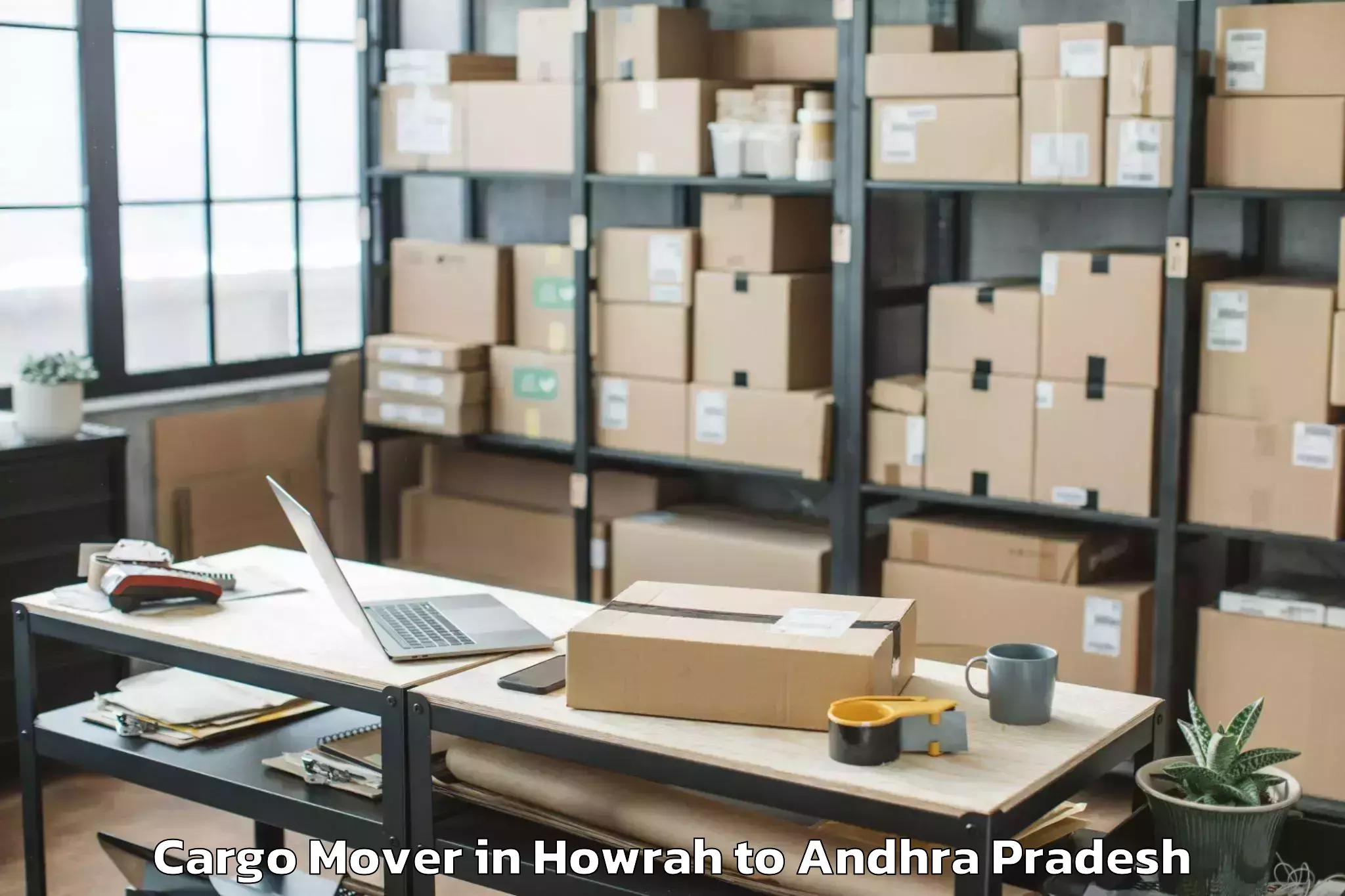 Leading Howrah to Akividu Cargo Mover Provider